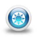 Glossy 3d blue orbs2 097 icon