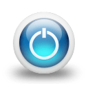 Glossy 3d blue orbs2 103 icon