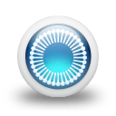 Glossy 3d blue orbs2 113 icon