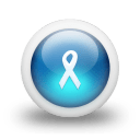 Glossy 3d blue ribbon icon