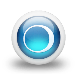 Glossy 3d blue orbs2 046 icon