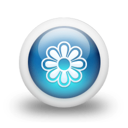Glossy 3d blue orbs2 061 icon