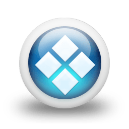Glossy 3d blue orbs2 088 icon