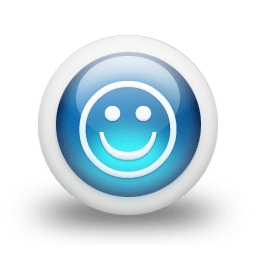 Glossy 3d blue orbs2 109 icon