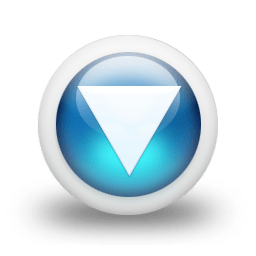 Glossy 3d blue orbs2 118 icon