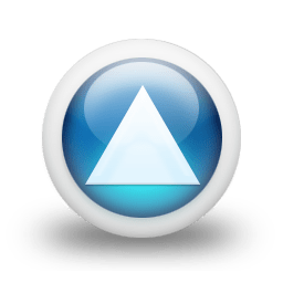 Glossy 3d blue orbs2 121 icon