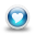 Glossy-3d-blue-heart icon
