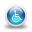 Glossy 3d blue orbs2 130 icon