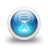 Glossy-3d-blue-hourglass icon
