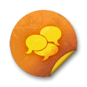 Orange-sticker-badges-212 icon