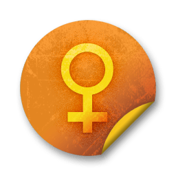Orange sticker badges 082 icon