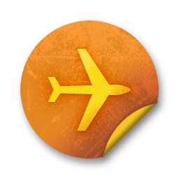 Orange sticker badges 291 icon