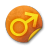 Orange-sticker-badges-123 icon