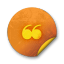 Orange-sticker-badges-002 icon