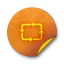 Orange-sticker-badges-153 icon