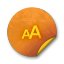 Orange-sticker-badges-173 icon