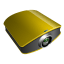 Projector gold icon