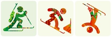 Sochi Winter Games Color Icons