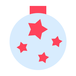 Ball Red Stars icon
