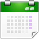 Actions view calendar icon