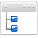 Actions view list tree icon