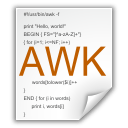 Mimetypes-application-x-awk icon