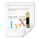 Mimetypes-application-x-lyx icon