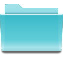 Places-folder-cyan icon