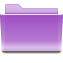 Places-folder-violet icon