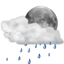 Status-weather-showers-scattered-night icon