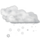 Status weather snow scattered icon