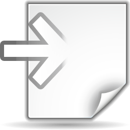 Actions document import icon
