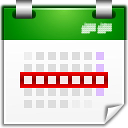 Actions view calendar week icon