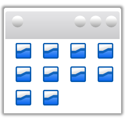 Actions view list icons icon