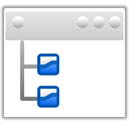 Actions view list tree icon