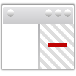 Actions view right close icon