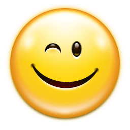 Emotes face wink icon
