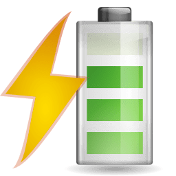 Status battery charging 080 icon