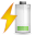 Status-battery-charging-caution icon