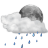 Status-weather-showers-scattered-night icon