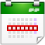Actions view calendar week icon