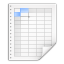 Mimetypes application x applix spreadsheet icon