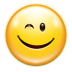 Emotes-face-wink icon