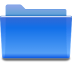 Places-folder-blue icon
