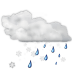 Status-weather-snow-rain icon