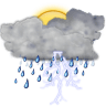 Status-weather-storm-day icon