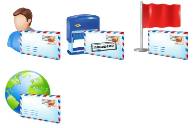 Plastic Mail Icons