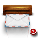 Wood mail icon