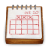 Wood calendar icon