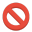 Sign ban icon